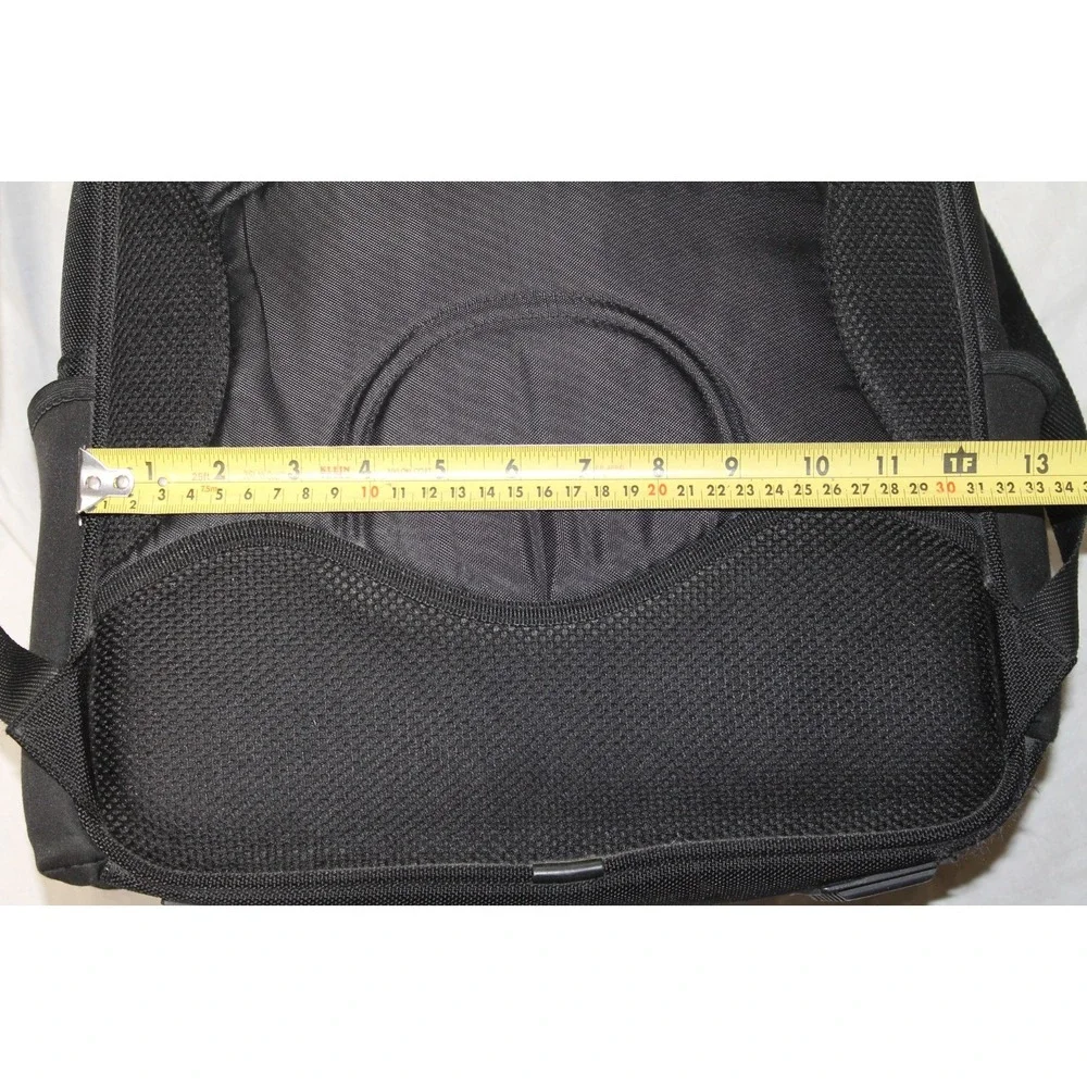 Brookstone Ballistic Business Travel Backpack Black Laptop Computer Carry On Bag